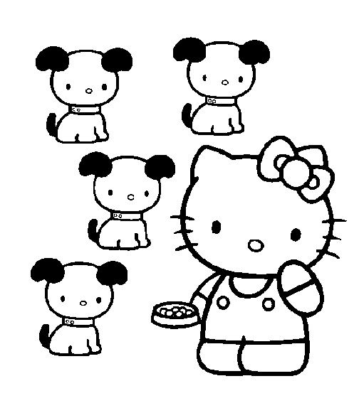 Hello Kitty kolorowanki